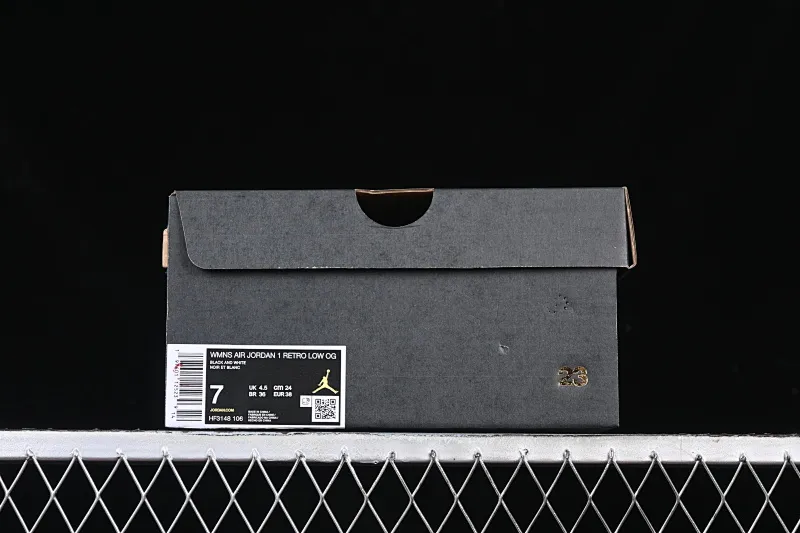 All categories Air Jordan Jordan series basketball shoes Air Jordan 1 Low Air Jordan 1 Low AJ1 Joe 1 gray white black hook low-top cultural casual sneakers HF3148-106